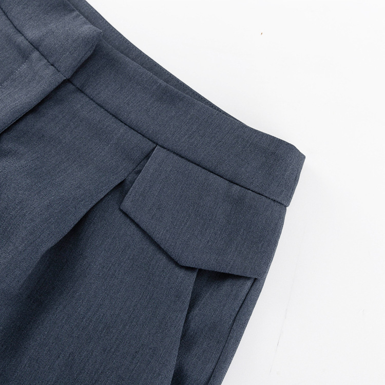 Women Clothing Spring High Sense Collared Waist Tight Blazer Casual Trousers Suit Suit