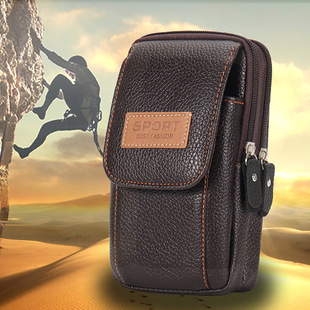 Amazon Explosions Men's Belt Mobile Phone Bag Outdoor Multifunctional Mobile Phone Waist Bag Cross-border Hot Selling Vertical Waist Bag