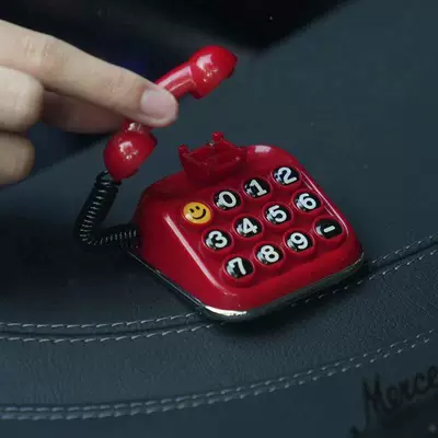 Retro Telephone Temporary Parking Number Plate, Magnetic Mini Parking Sign for Car, Sun-Proof, High-End Simple Design