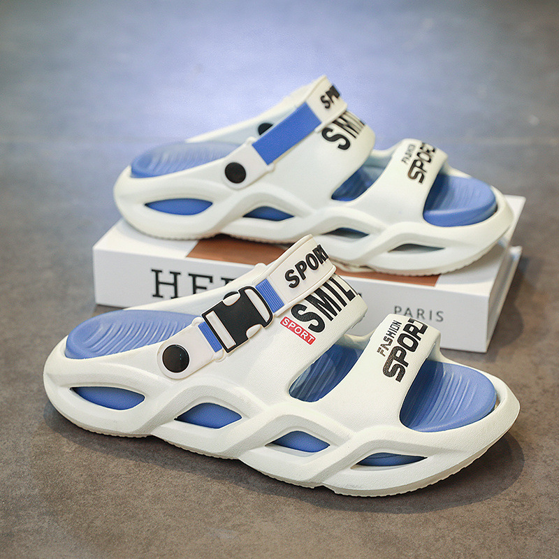 Sports Slippers Men's Summer 2025 New Non-Slip Deodorant Wear-Resistant Soft Bottom Sandals Two-Wear Beach Sandals for Men