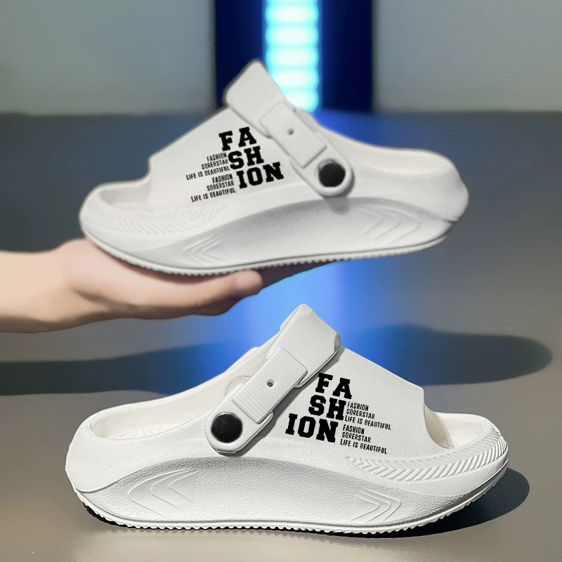 Тапочки для мальчиков, летняя нескользящая верхняя одежда, тапочки с открытым носком, женские сандалии на мягкой подошве для родителей и детей, большие размеры, пляжные спортивные и женские сандалии на мягкой подошве