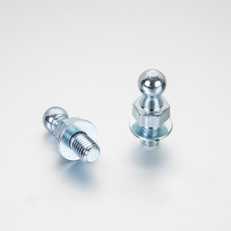 球头组合螺栓 带平垫 蓝白锌
