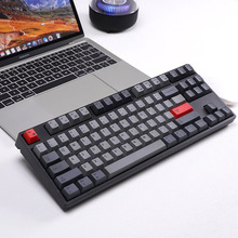 定制樱桃红茶轴青轴有线机械键盘背光全键无冲PBT键帽Win办公游戏