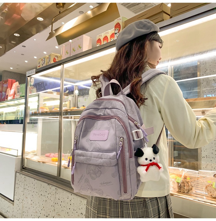 2024 New Large Capacity Stylish Backpack Daily Versatile Men and Women Backpack High School Student Campus Student Bag