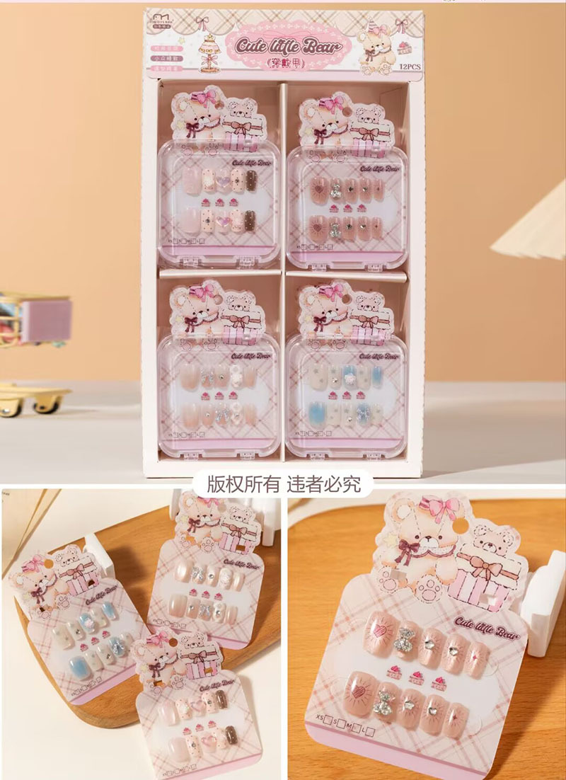 Estampado de ojos de gato con armadura, pegatinas de uñas con gelatina, dibujos animados de estudiantes lindos, desmontables, ponis con armadura image 121