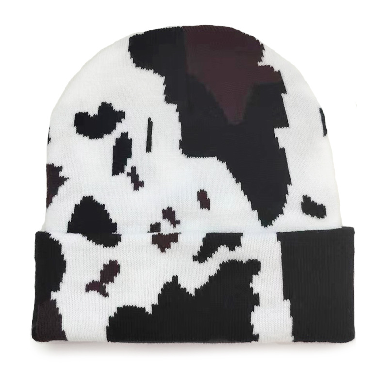 Gorro de Punto Jacquard de Acrílico Térmico, Cortavientos y Plegable para Exteriores e Invierno