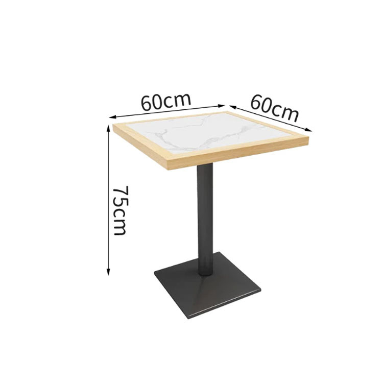 Juego de Mesa y Sillas para Comedor de Madera Maciza para Restaurante