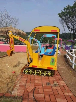 Электрический вращающийся песочный бассейн, квадратный развлекательный экскаватор, электрический детский экскаватор, крюк для экскаватора, оборудование