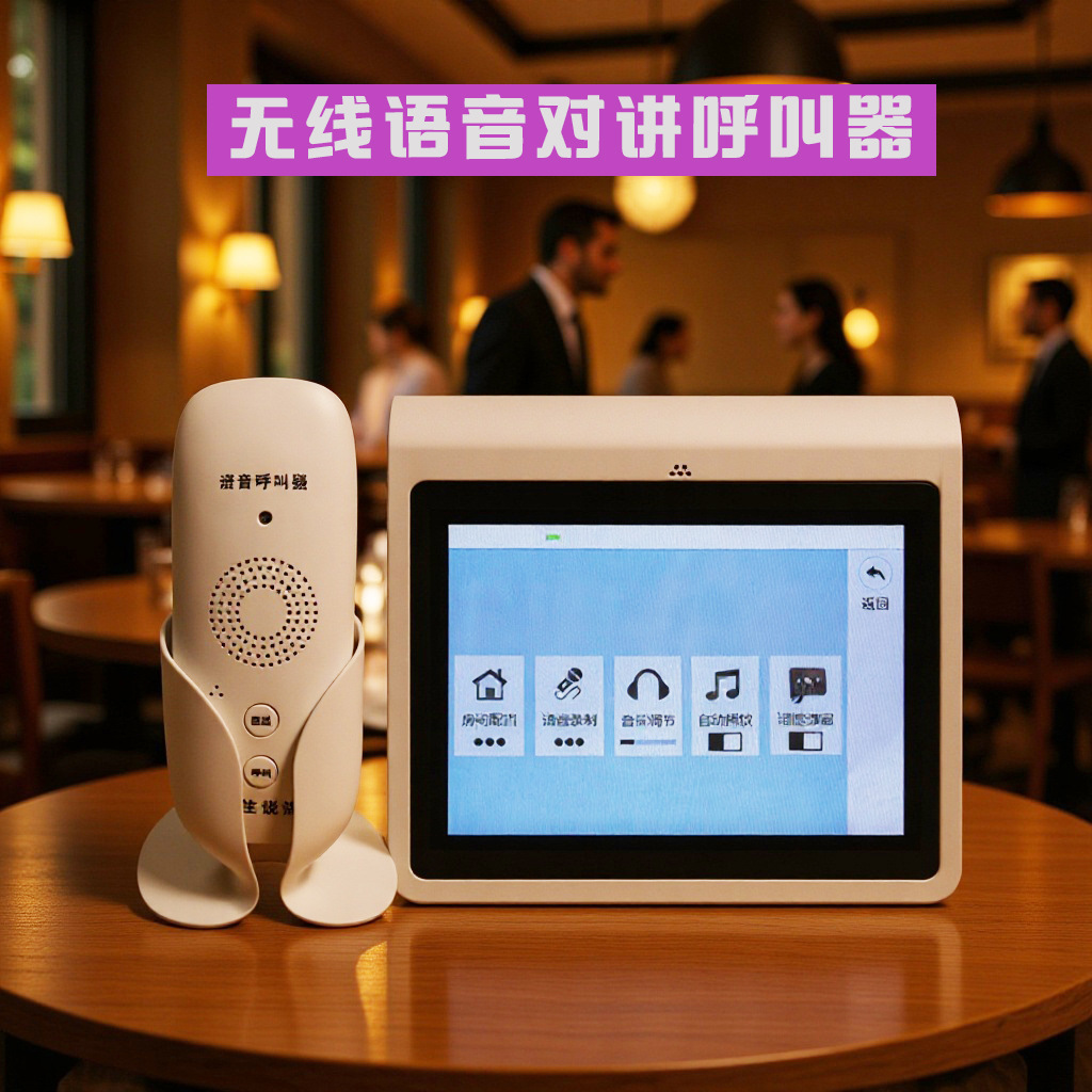 餐厅月子会所棋牌室茶楼对讲呼叫器服务铃无线语音呼叫器无线对讲