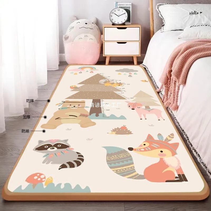 Casual Baby Mat, Kidsren's Foldableable Bedside Anti-Fall Mat, Bed Crawling Mat, Thickeneded Home Baby Bedroom Bedroom