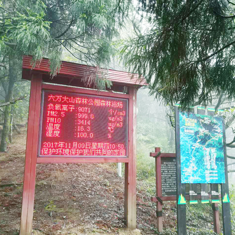 奥斯恩OSEN-FY负氧离子实时监测系统 可集成温度湿度 PM2.5 LED屏