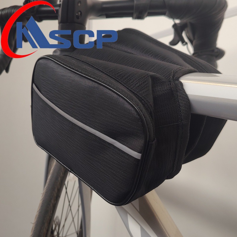 Bolsa de bicicletas, bolsa de vigas delanteras, bolsa de bicicleta de montaña, bolsa de almacenamiento para teléfonos móviles, bolsa colgante delantera de bicicletas, accesorios, bolsa de bicicleta