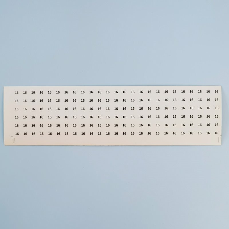 5MM圆形白底黑字首饰戒指手镯圈号大小数字标签贴纸不干胶|undefined