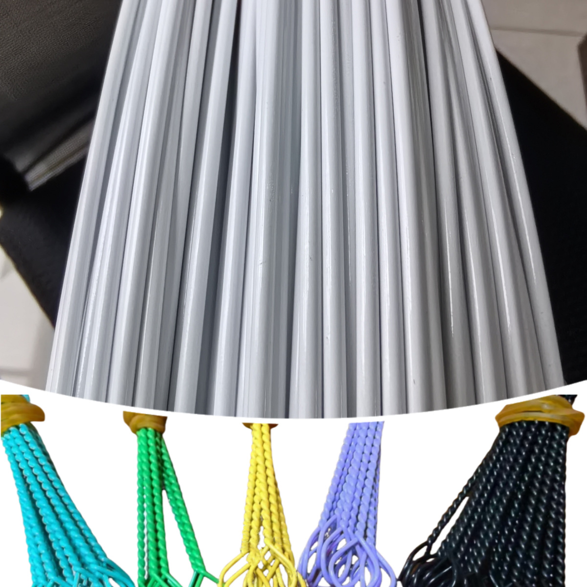 镀膜铁丝奶瓶刷奶嘴刷清洁刷工业刷用高光高亮PET高端包塑丝