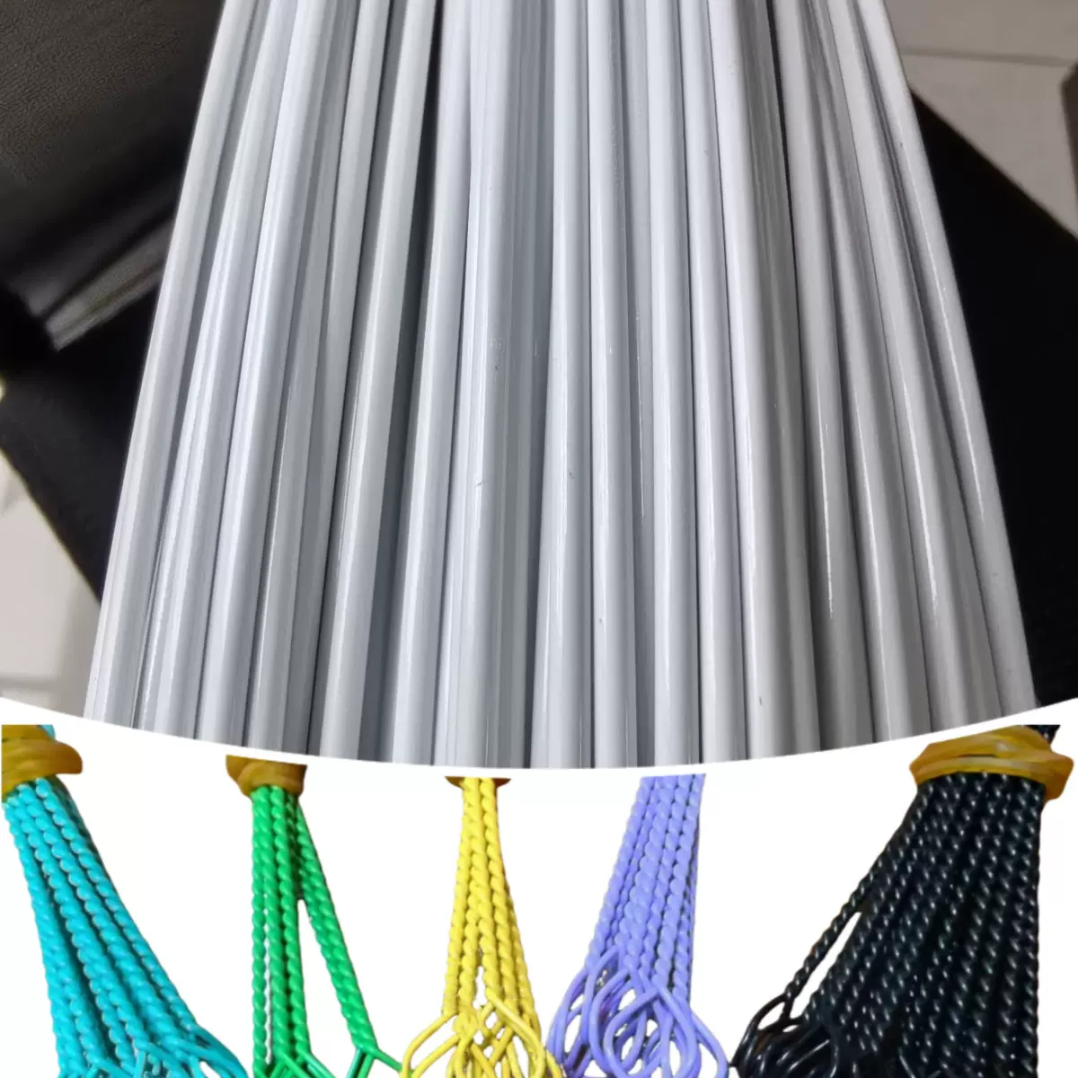 镀膜铁丝奶瓶刷奶嘴刷清洁刷工业刷用高光高亮PET高端包塑丝