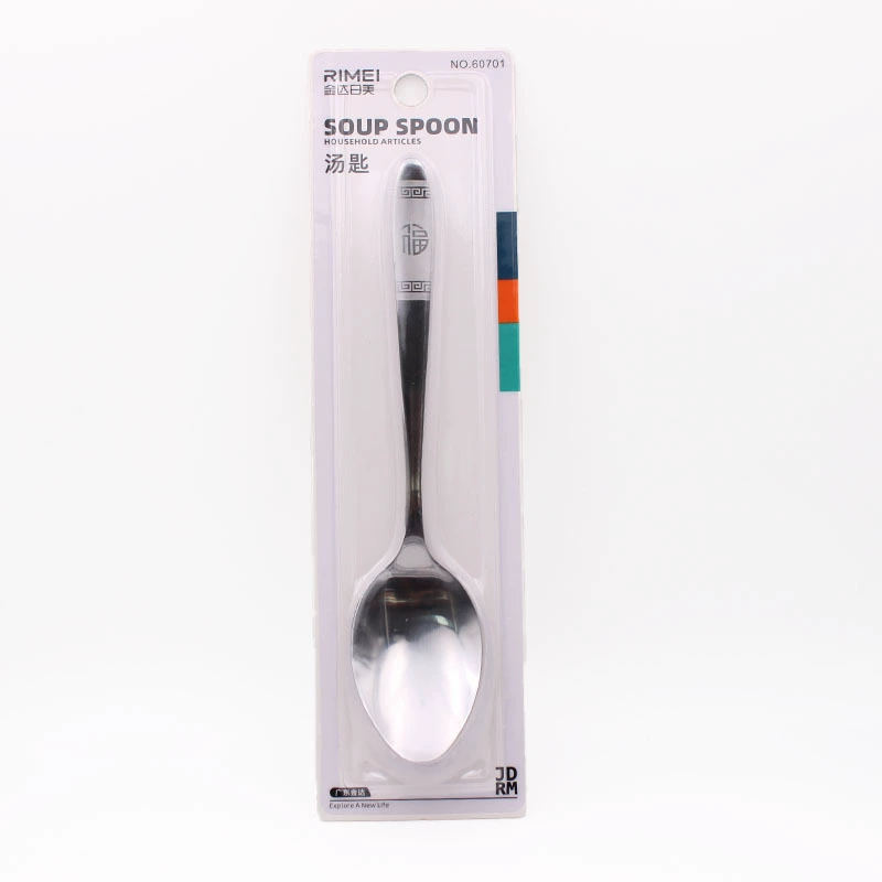Manufacturer Kim Da Mei Spoon Stainless Steel 60663 round head spoon soup spoon spoon spoon spoon spoon tableware batch