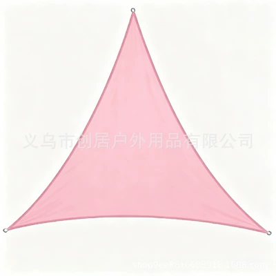 Swimming Pool Area, Decorative Canopy, Avtomobil yan çətirləri - pink-triangle-without-splicing-1x1x1-m