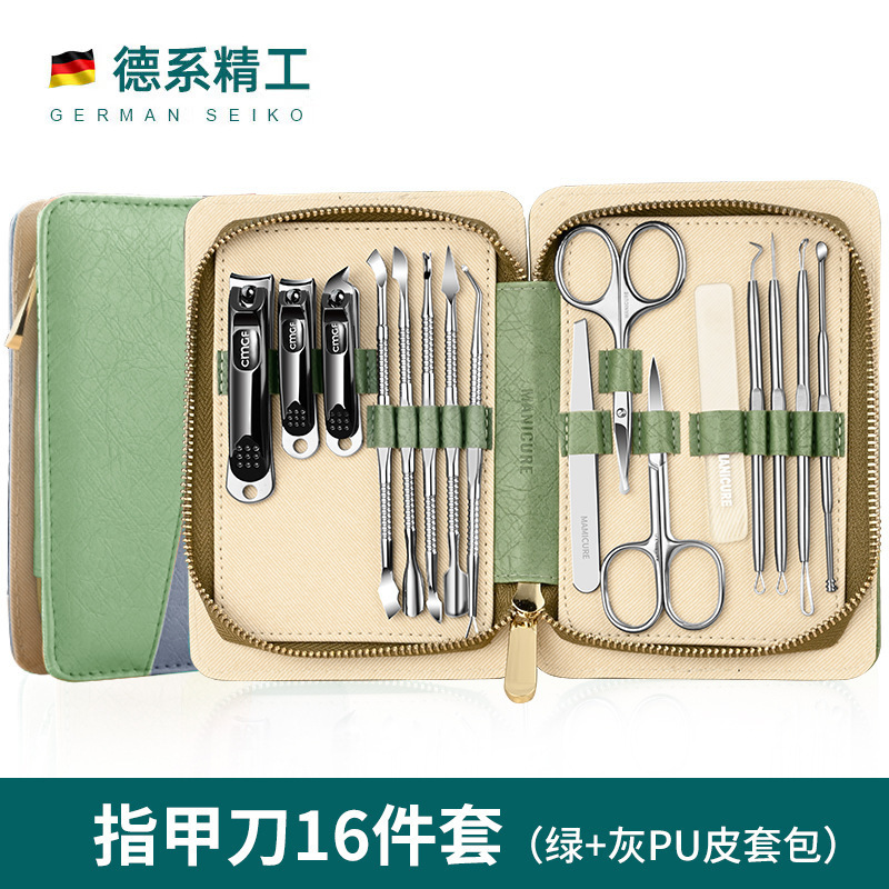 Kit de cortador de uñas doméstico portátil de corte de uñas, pinzas de corte de nariz y cabello, un solo paquete de cortador de uñas
