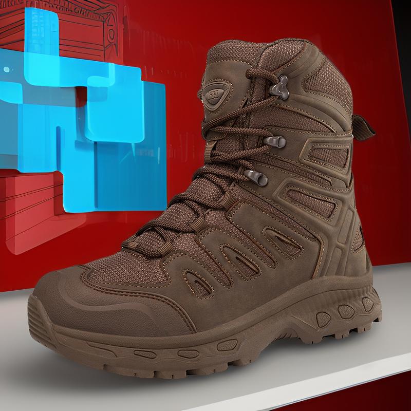 2025 botas militares transfronterizas para hombre, impermeables, antideslizantes, senderismo, transpirables, fuerzas especiales, tácticas de combate, botas para hombre, suela blanda, ligero