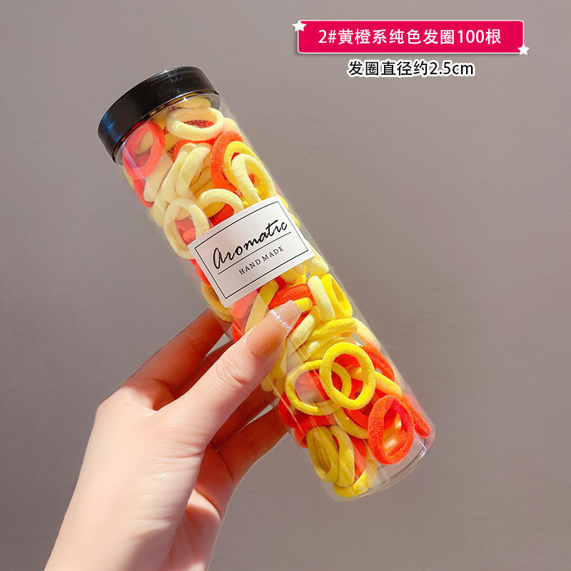 Estilo coreano de alta cuerda de Pelo elástico de las mujeres anillo de toalla simple banda de goma cuerda de pelo de cola de caballo alta anillo de pelo de bebé