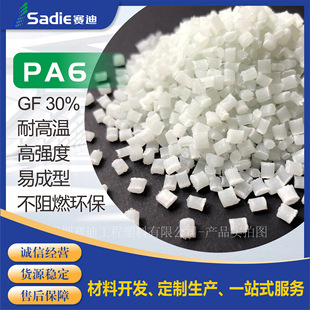 Pa6 Glass Fiber Reinforced Nylon Natural Color Gf30% 20% Polyamide Single Fiber Reinforced Component Modified Engineering Plastic