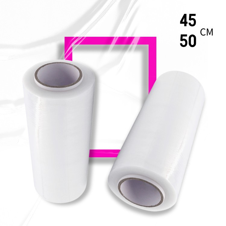 批发拉伸膜缠绕膜厂家透明打包膜白色纸箱打包膜 pe机用拉伸膜