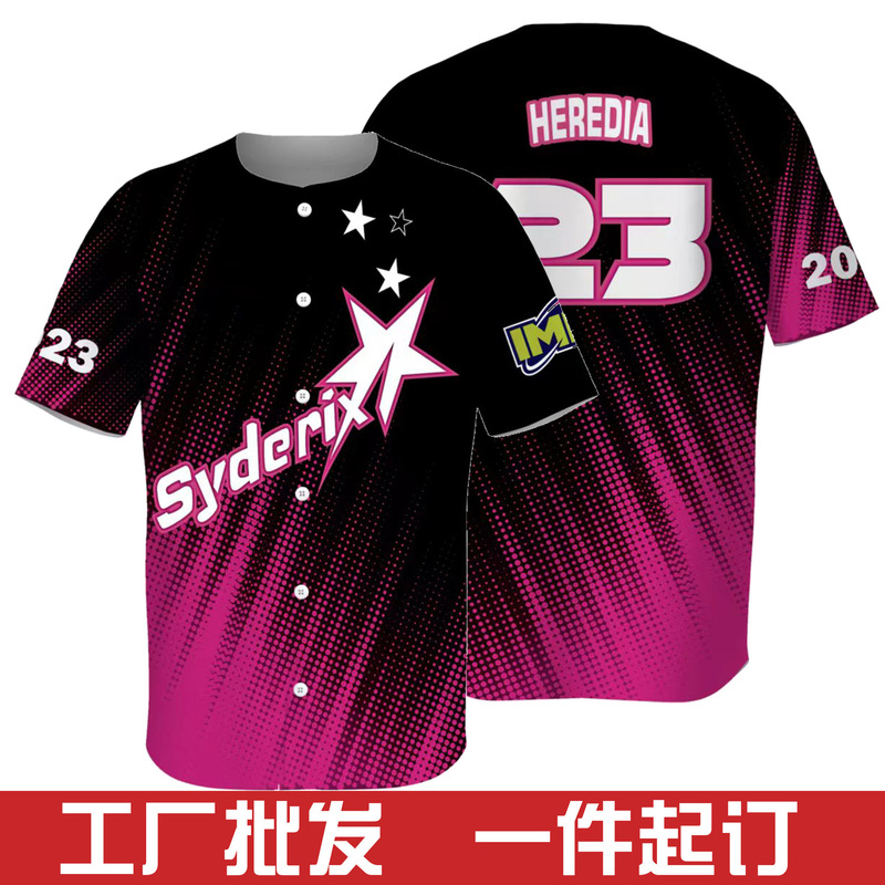 Foreign trade cross-border 2023NHL Europe and the United States new rugby shirt team 3D digital printing polo shirt t-shirt short sleeve