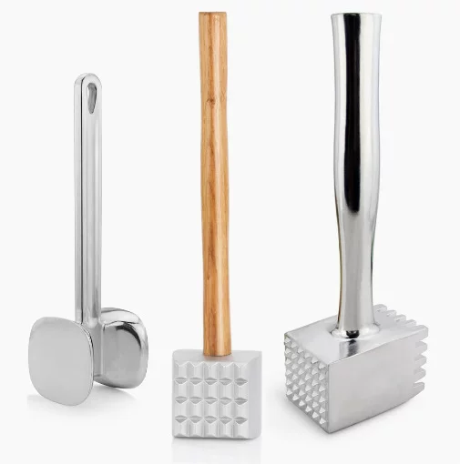Steak Meat Hammer Household Kitchen Beef Mines Western Food Tools Broken Tenderness Needle Aluminum Meat Beating Double-Sided