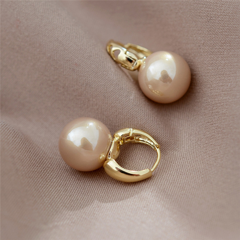 Orecchini di perle stile coreano retrò francese eleganti_voghion.com