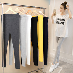 Women's Spring/Fall Maternity Leggings, New Arrival, Versatile, Outerwear, Slimming, Cropped Design, Adjustable Waistline