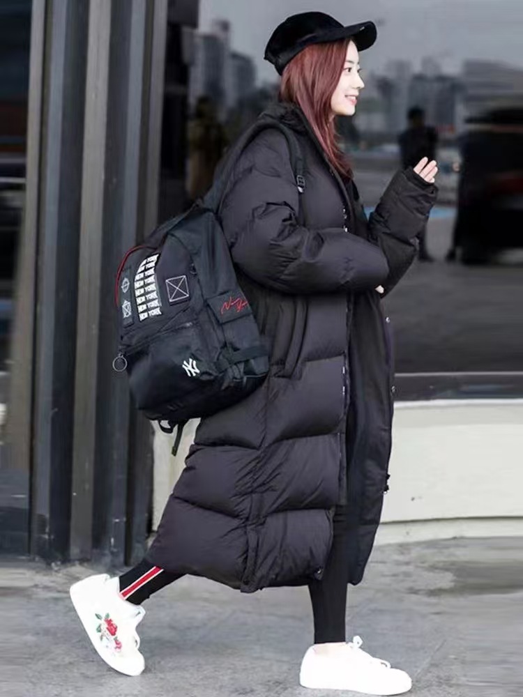 블랙 코튼 코트