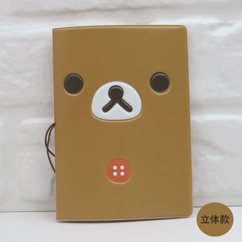Паспортный чехол 3D с изображением мягкого медведя Rilakuma и куриной головой, паспортный кард, PVC