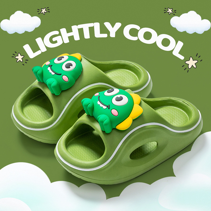 Cartoon Dinosaur Children's Slippers Eva Baby Outer Wear Cute Soft Bottom Indoor Outdoor Wear-Resistant Breathable Slippers