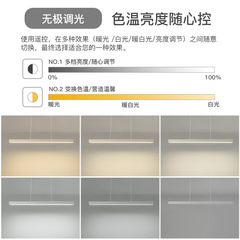 Long bar pendant LED restaurant light minimalist modern living room lighting Nordic dining room bar counter office lamp decoration