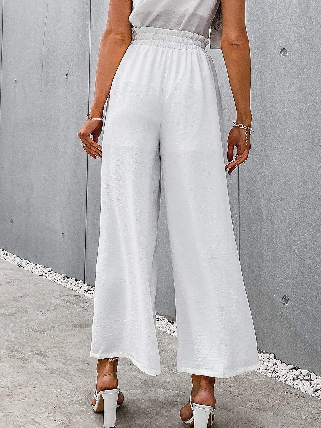 Women's Daily Simple Style Solid Color Ankle-length Pleated Wide Leg Pants display picture 39
