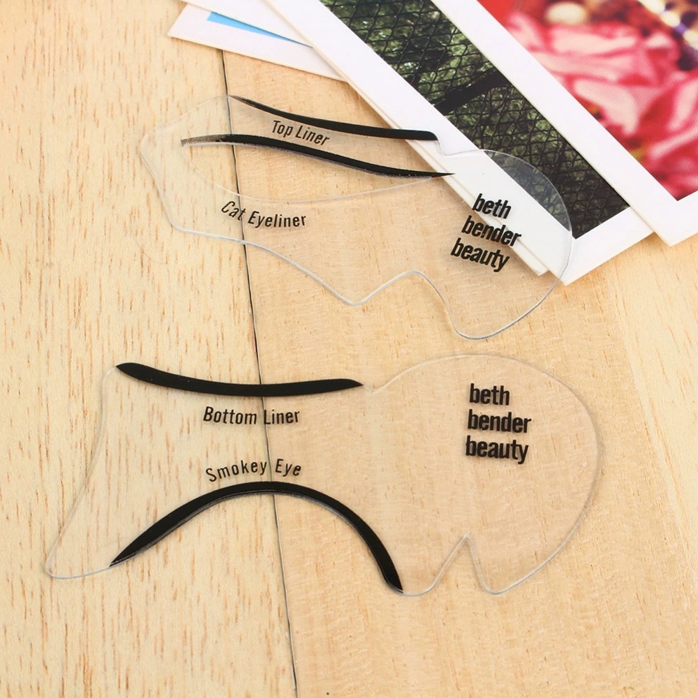 Cross-Border Beauty Supplies, Makeup and Eyebrow Trimming Tools, Cat Eye Card, Two-Piece Cat Eyeliner Card
