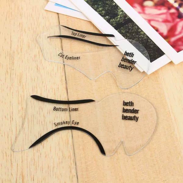 Cross-Border Beauty Supplies, Makeup and Eyebrow Trimming Tools, Cat Eye Card, Two-Piece Cat Eyeliner Card