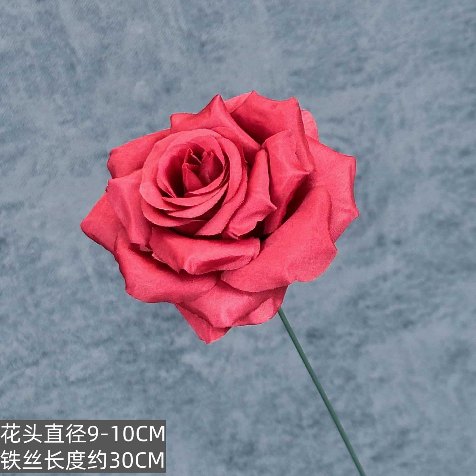 Flor de rosa simulada franela de una sola mano cascada de rosas flor simulada boda decoración del hogar decoración flor falsa al por mayor