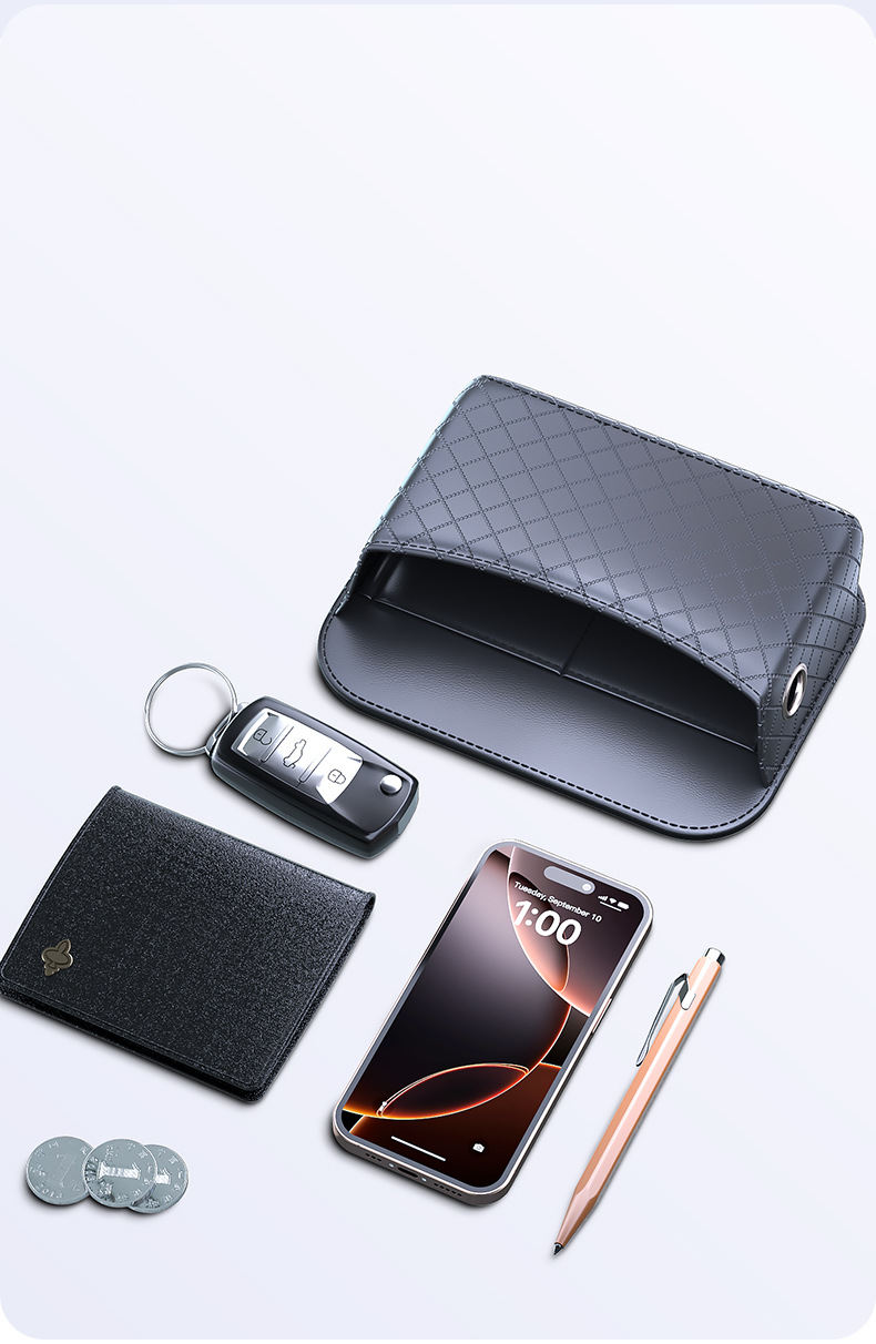 Car-Mounted Multifunctional Storage Box, Adhesive-Type Door Armrest Storage Bag, Mobile Phone and Miscellaneous Items Box, Car Interior Accessories