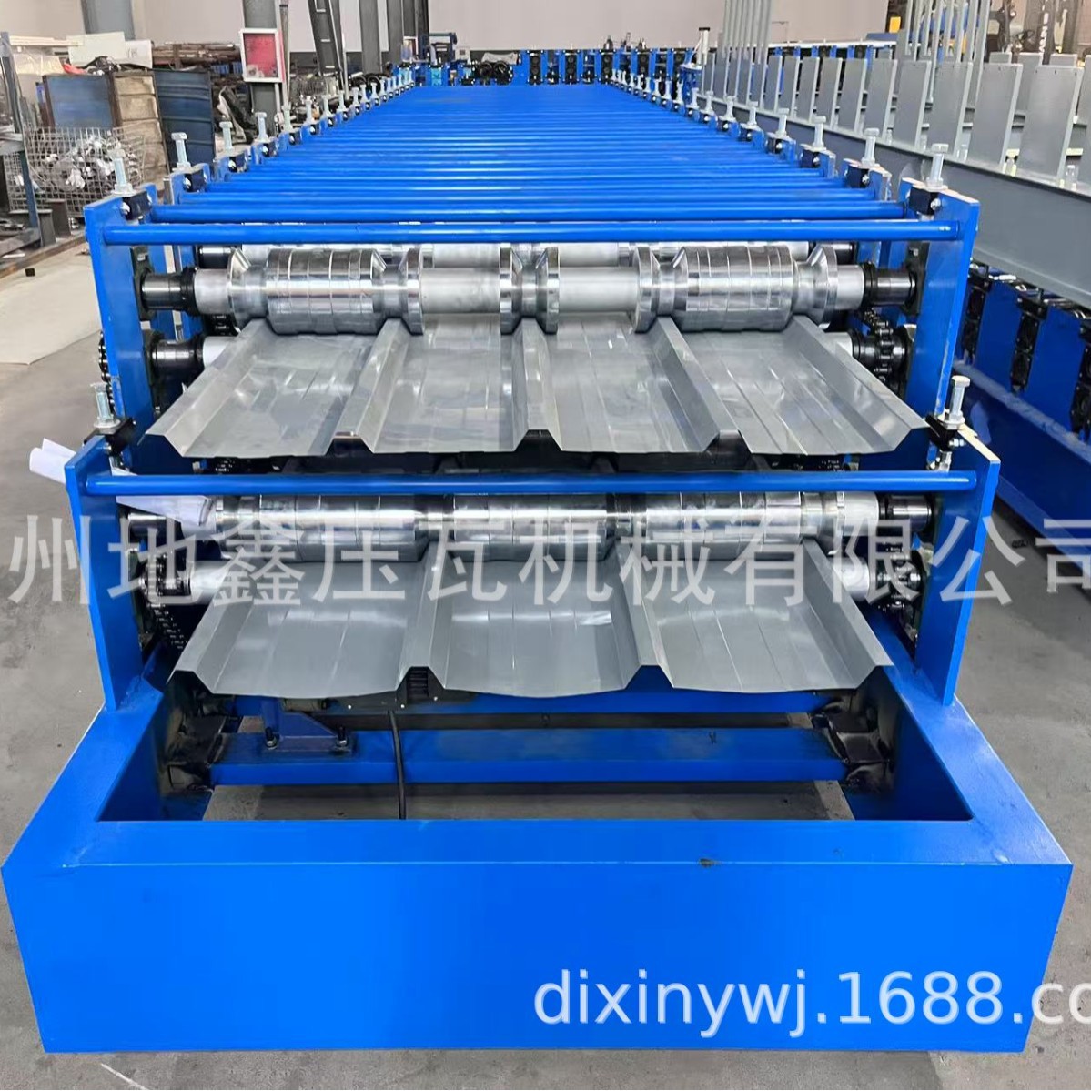 彩钢屋面板成型机设备 快速成型双出板加宽单板压瓦机