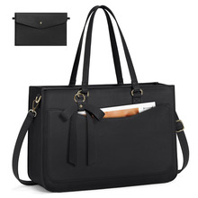 女士手提电脑包15.6寸PU子母手提电脑袋办公商务公文包大手提袋