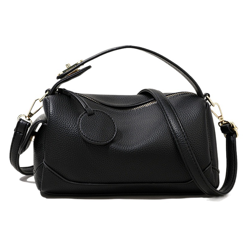 Women's Bag 2026 New Model Crossbody Soft Leather Large Capacity Commuter Boston Pillow Bag Women's Handbag Shoulder Bag