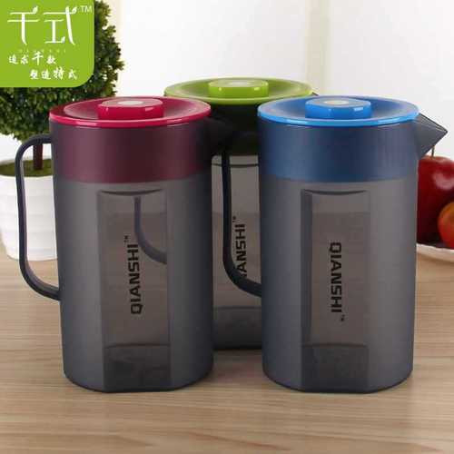EM2O耐热高温塑料冷水壶茶壶家用套装凉水杯凉水壶大容量果汁壶带