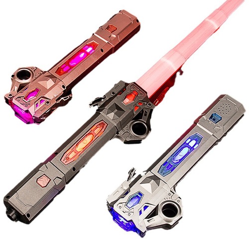 Same Model Laser Sword Star Wars Retractable Light-Up Sword Dual-Function Rainbow Flash Fluorescent Stick Street Stall Toy