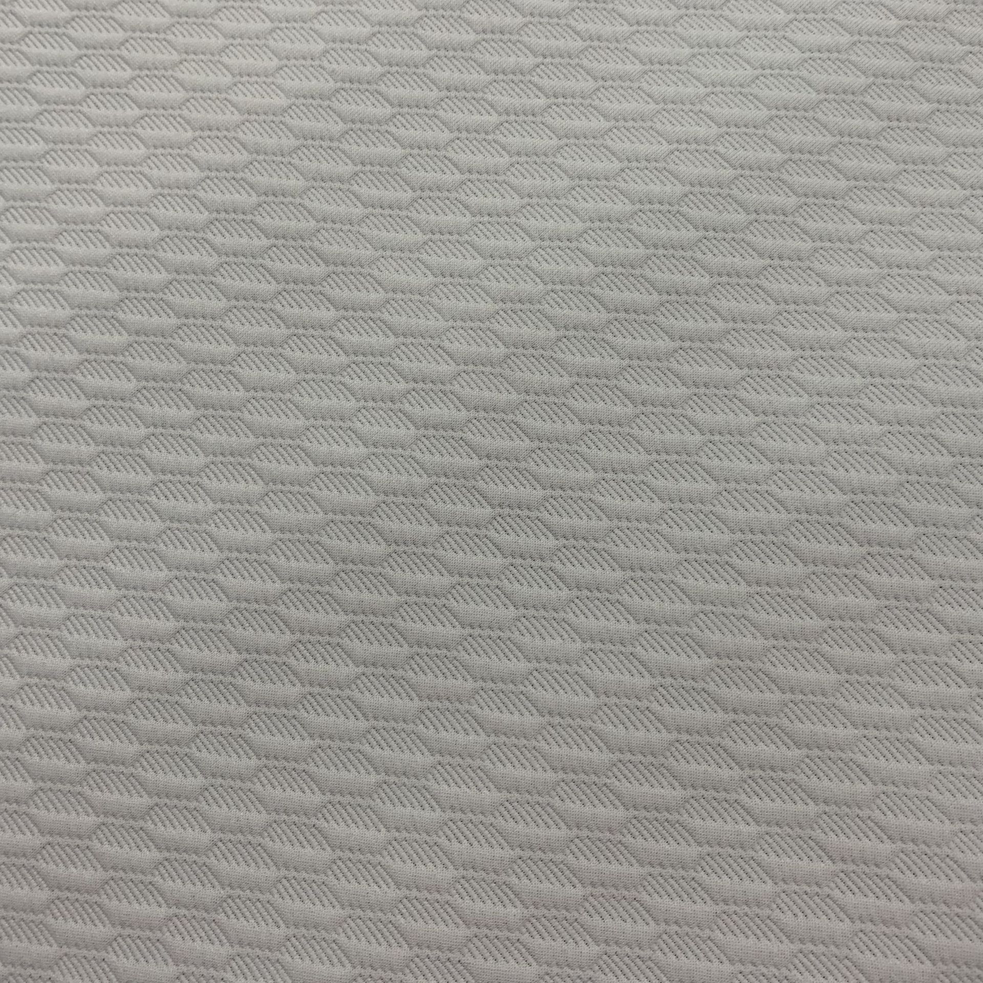 Fábrica de fuente de 180 gramos de fibra de diamante telas de colchón funcionales se pueden agregar fibra de diamante tejido Jacquard tela de colchón