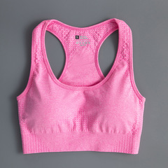 European and American Fitness Sports Bra Cross-Chain Seamless Yoga Set Shock Absorbing Beautiful Back Innerwear Amazon Women's Yoga Clothes