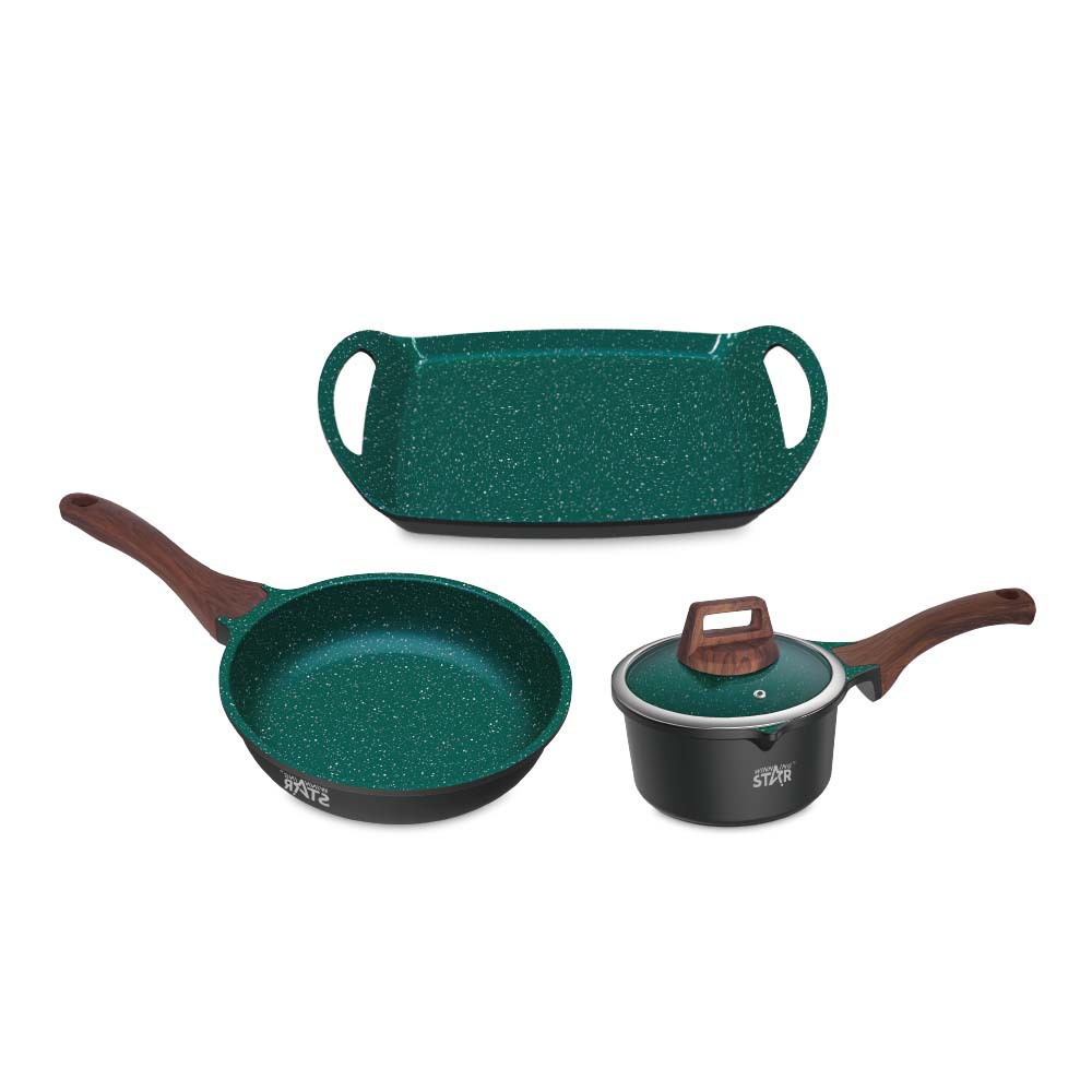 Winning star crossover exclusivamente para ollas de cocina, arroz frito, olla caliente, barbacoa, leche hervida, juego de ollas antiadherentes multifuncional