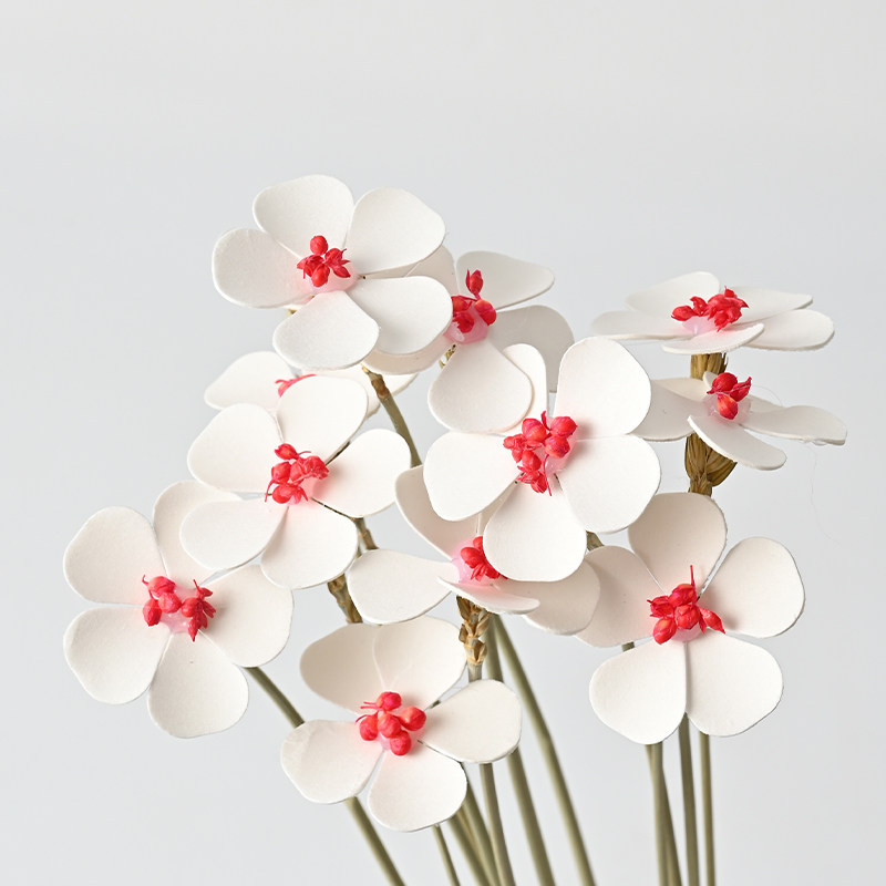 Cubo de bendición de Año Nuevo, cubo de abrazos, cubo de flores, granada artificial, acebo, hojas doradas, cubo de flores de bendición de Año Nuevo, materiales DIY, fruta de la fortuna.