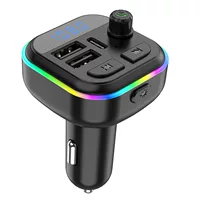 P15 автомобильный Bluetooth MP3 громкой связи Автомобильный FM-передатчик QC3.0 двойной USB автомобильное зарядное устройство музыкальный плеер