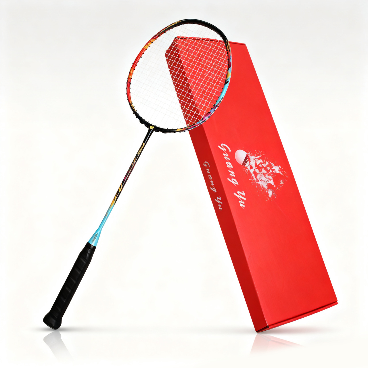 Cross-Border Badminton Racket Full Carbon New Longma Blade Advanced Offensive Badminton Racket Single Racket Gift Box